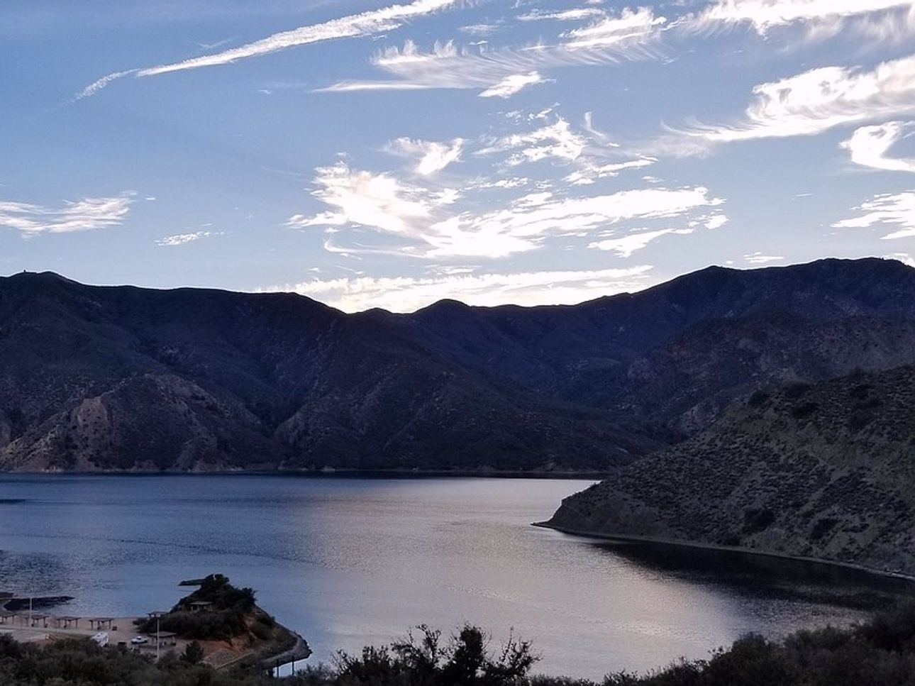 Nidos de peces en montaña